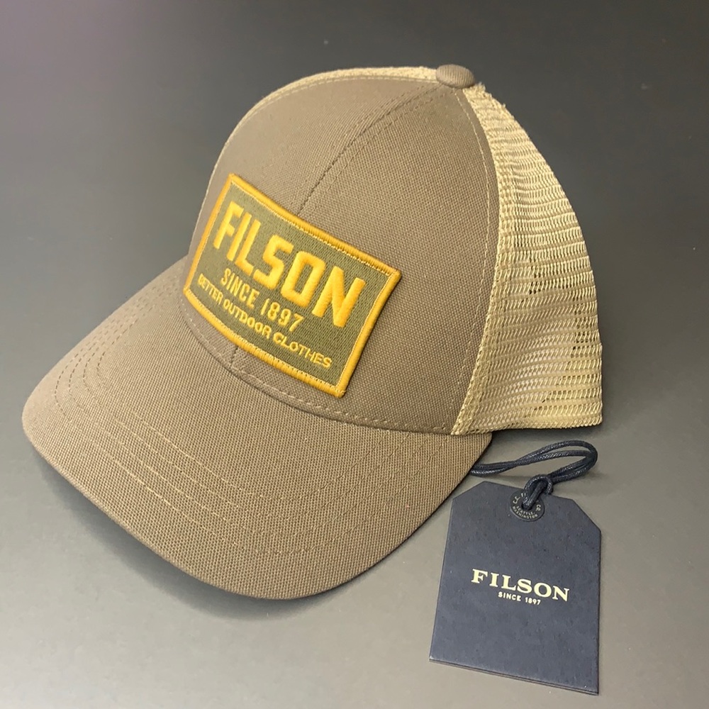 C.C. Filson Mesh Snap-Back Logger Cap, Filson Hat - NEW